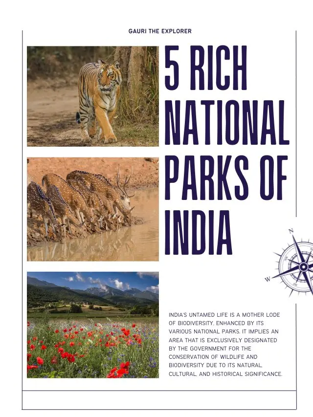 5 Rich National Parks of India web-stories